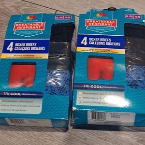 2 Pk Of Fruit Of The Loom Boys Breathable Cotton Stretch Micro Mesh Boxer Briefs